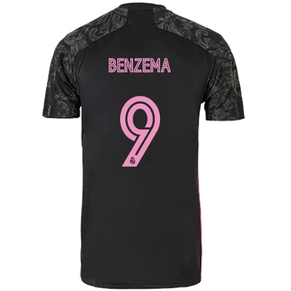 Camiseta Real Madrid 3ª NO.9 Benzema 2020-2021 Negro